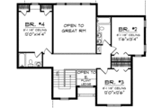 European Style House Plan - 4 Beds 3.5 Baths 2782 Sq/Ft Plan #70-631 