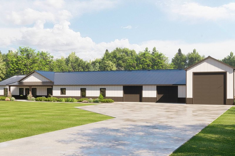 Architectural House Design - Country Exterior - Front Elevation Plan #1064-272