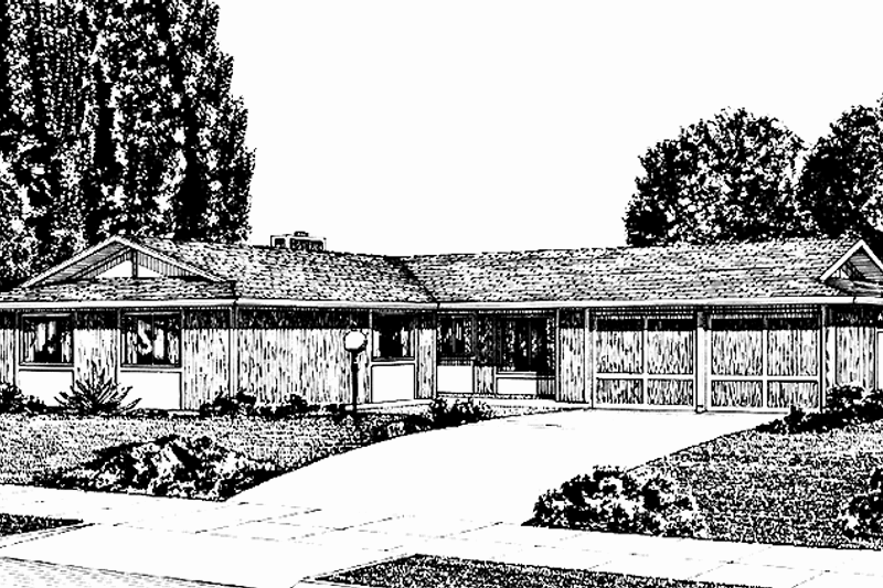 House Plan Design - Prairie Exterior - Front Elevation Plan #320-1308