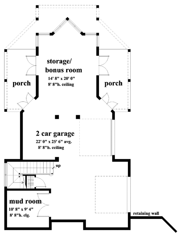 Architectural House Design - Contemporary Floor Plan - Lower Floor Plan #930-152