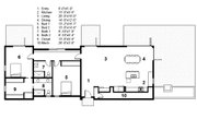 Modern Style House Plan - 2 Beds 2 Baths 1798 Sq/Ft Plan #497-32 