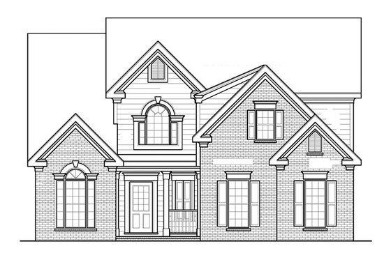 Exterior - Front Elevation 4 for Traditional House Plan #927-207 - 3 bed, 2.5 bath