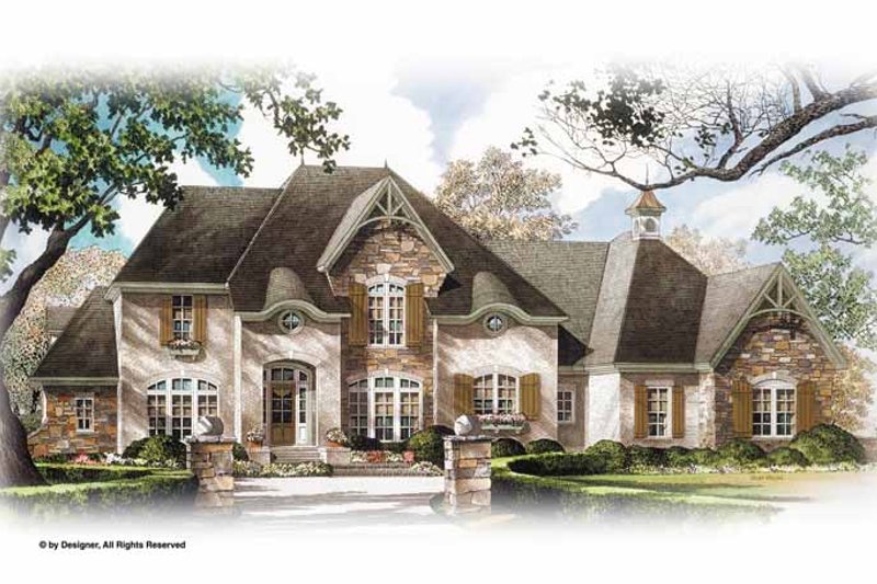 House Blueprint - Country Exterior - Front Elevation Plan #952-276