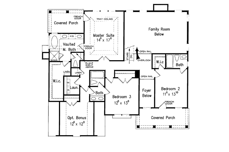Home Plan - Floor Plan - Upper Floor for Classical House Plan #927-859 - 4 bed, 4 bath