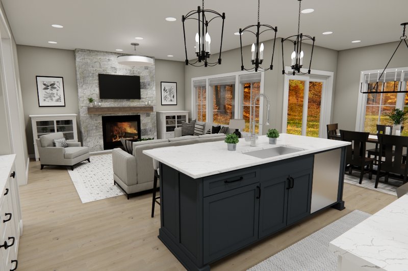 House Plan Design - Interior - Kitchen for Craftsman House Plan #51-1414 - 4 bed, 3.5 bath