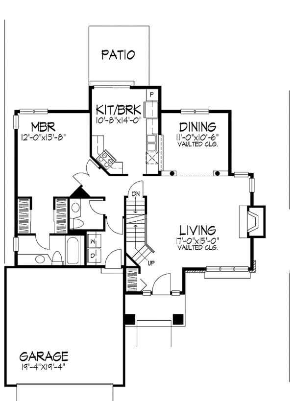 House Plan Design - Bungalow Floor Plan - Main Floor Plan #320-935
