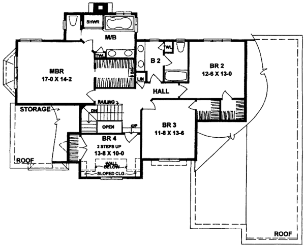Dream House Plan - Country Floor Plan - Upper Floor Plan #328-290