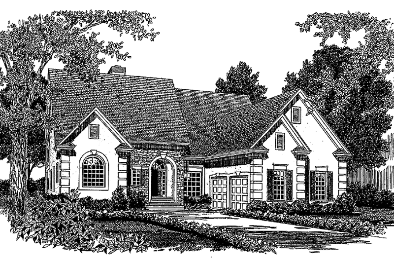 Dream House Plan - Country Exterior - Front Elevation Plan #453-133