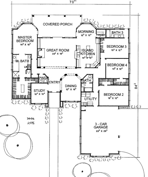 House Design - European Floor Plan - Main Floor Plan #472-47