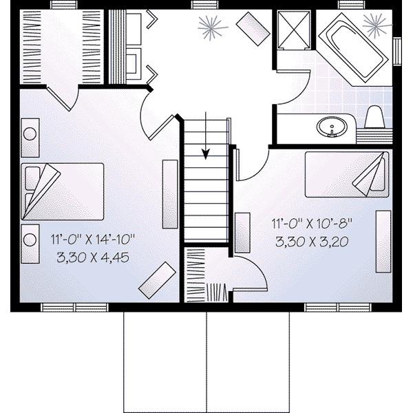 Home Plan - European Floor Plan - Upper Floor Plan #23-610