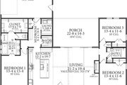 Traditional Style House Plan - 3 Beds 2 Baths 2112 Sq/Ft Plan #406-9671 