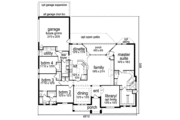 European Style House Plan - 4 Beds 3 Baths 2815 Sq/Ft Plan #84-488 