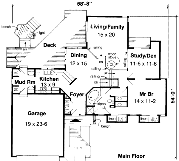 Floor Plan - Main Floor Plan #312-445
