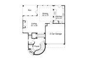 European Style House Plan - 4 Beds 3.5 Baths 3015 Sq/Ft Plan #411-487 