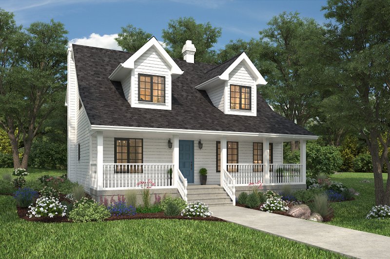 Country Style House Plan - 3 Beds 2.5 Baths 1908 Sq/Ft Plan #427-1