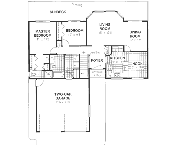 Dream House Plan - European Floor Plan - Main Floor Plan #18-9161