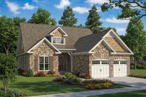 European Exterior - Front Elevation Plan #17-2267