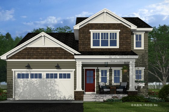 Exterior - Front Elevation 3 for Bungalow House Plan #51-1350 - 3 bed, 3.5 bath