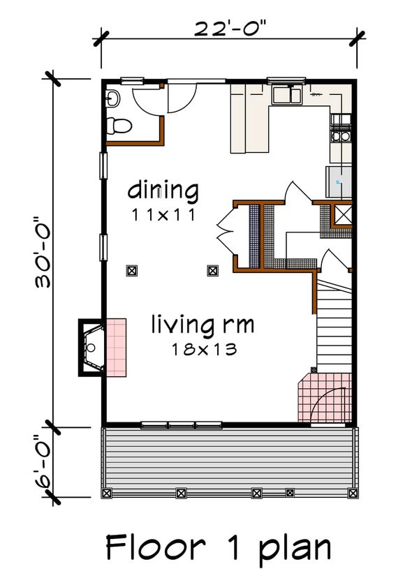 Home Plan - Country Floor Plan - Main Floor Plan #79-173