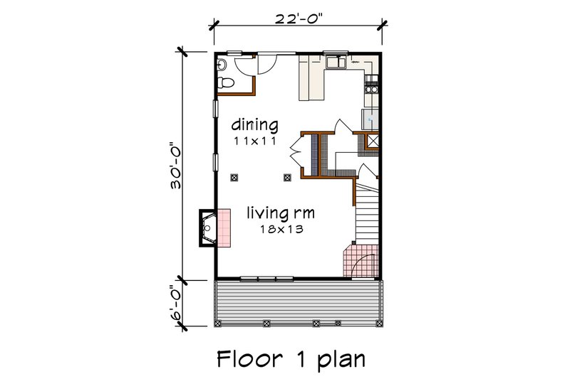 Home Plan - Country Floor Plan - Main Floor Plan #79-173