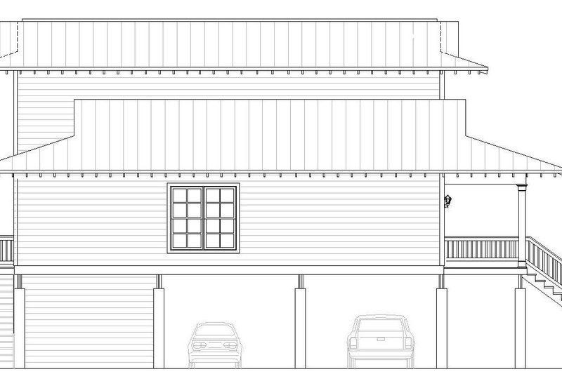 House Blueprint - Exterior - Other Elevation for Beach House Plan #932-274 - 4 bed, 4 bath