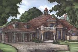 European Exterior - Front Elevation Plan #115-171