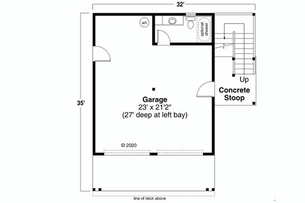 Craftsman Floor Plan - Main Floor Plan #124-1247