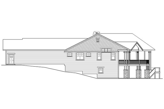 Exterior - Other Elevation 1 for Craftsman House Plan #124-913 - 4 bed, 3.5 bath