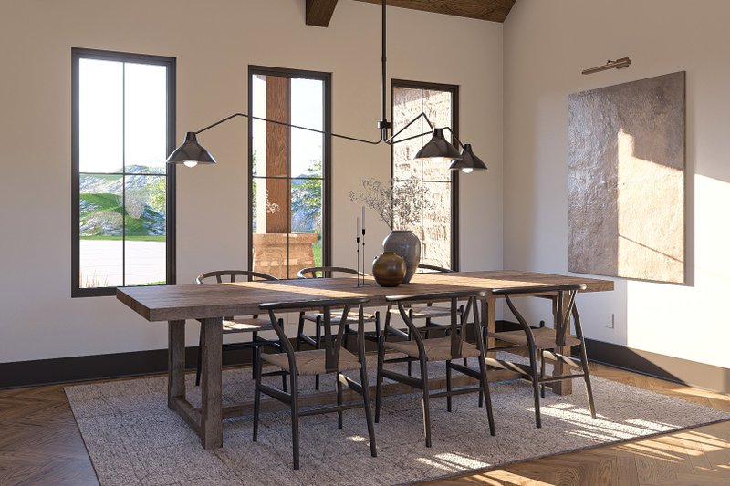 Architectural House Design - Interior - Dining Room for Craftsman House Plan #455-275 - 3 bed, 2 bath