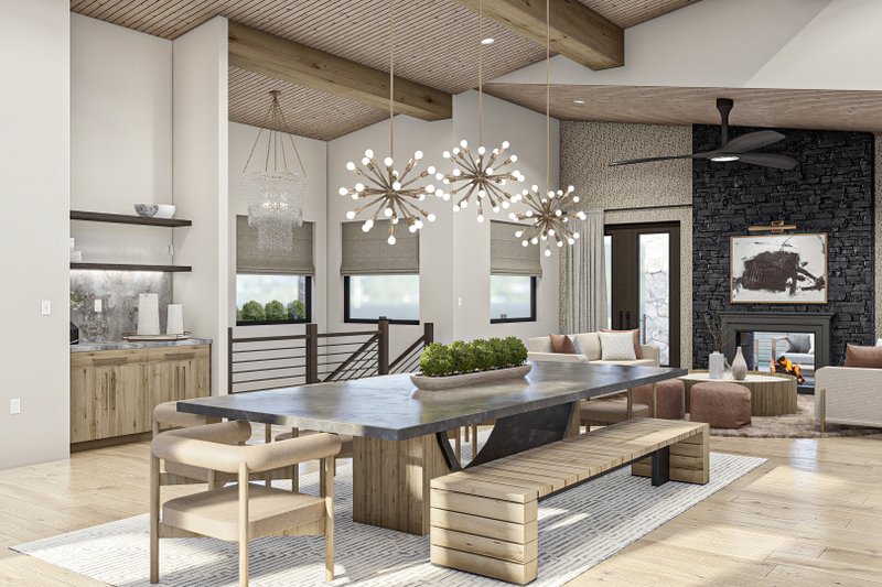 Home Plan - Interior - Dining Room 1 for Modern House Plan #455-529 - 2 bed, 2.5 bath