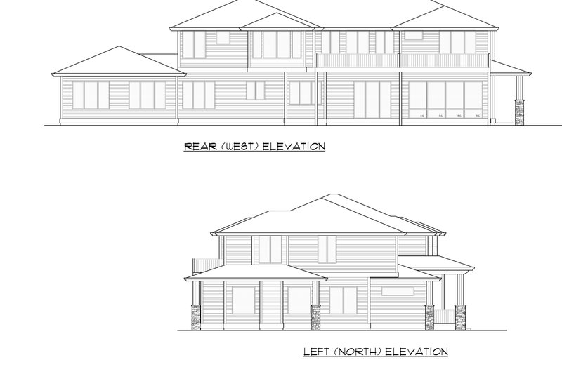 Home Plan - Exterior - Other Elevation 3 for Traditional House Plan #1066-78 - 6 bed, 5.5 bath