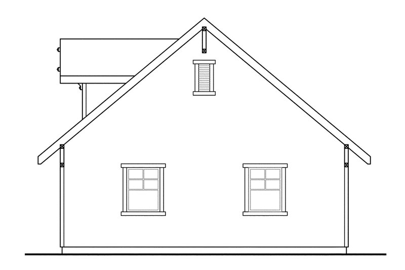 Architectural House Design - Exterior - Other Elevation 3 for Beach House Plan #124-1422 - 4 bed, 3 bath