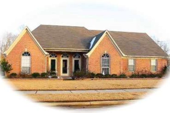 Exterior - Front Elevation for European House Plan #81-1518 - 3 bed, 2 bath