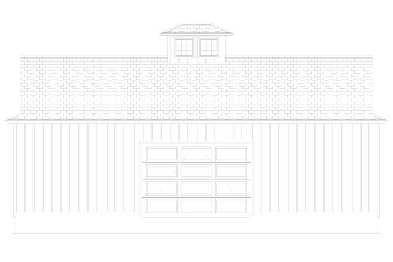 House Design - Exterior - Rear Elevation 2 for Southern House Plan #1060-248, 1 bath