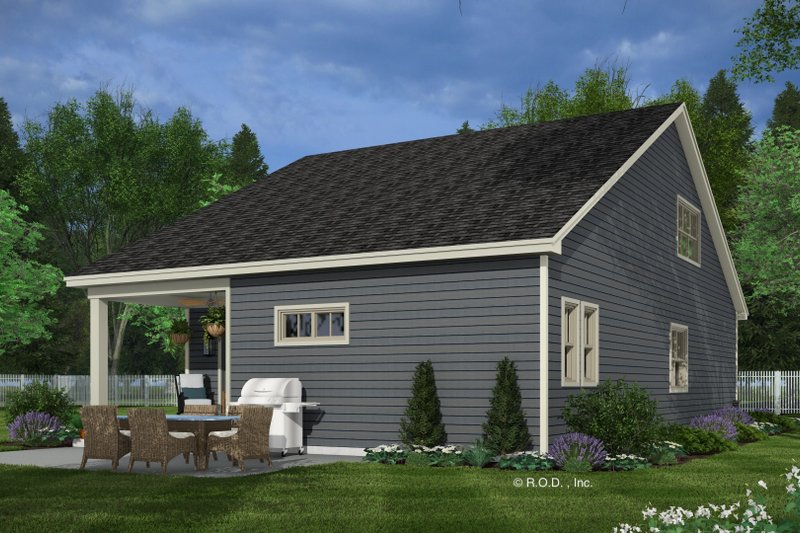 House Design - Exterior - Rear Elevation 1 for Craftsman House Plan #51-1338 - 4 bed, 3 bath