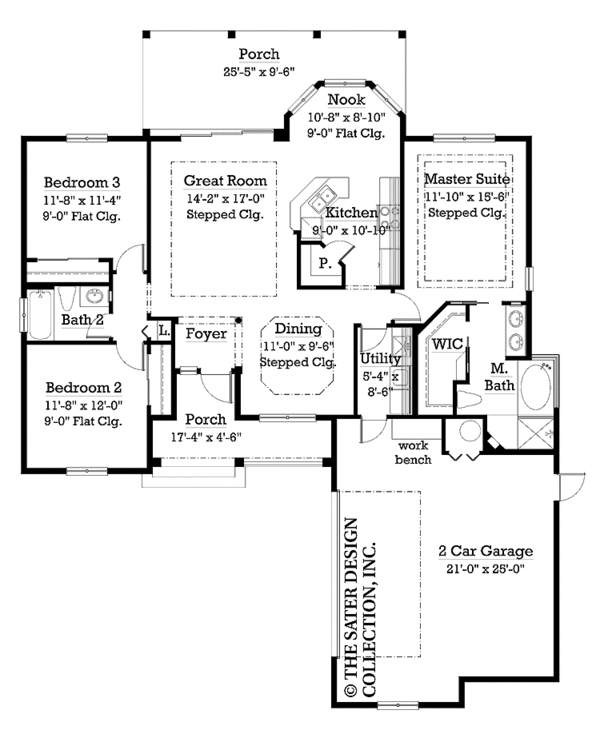 Home Plan - Country Floor Plan - Main Floor Plan #930-233