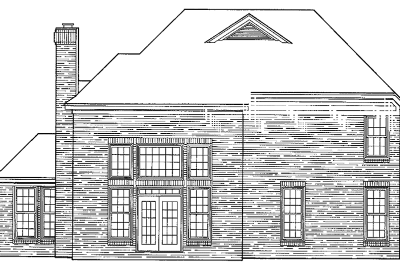 Home Plan - Exterior - Rear Elevation for Cottage House Plan #952-99 - 3 bed, 2.5 bath