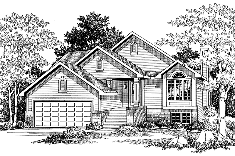 Home Plan - Contemporary Exterior - Front Elevation Plan #70-1316
