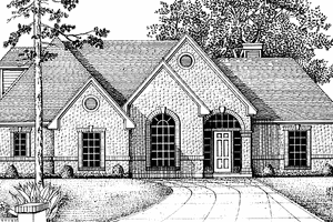 Dream House Plan - Exterior - Front Elevation for Country House Plan #974-43 - 3 bed, 2.5 bath