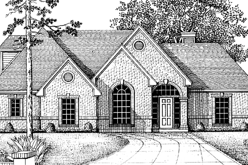 Home Plan - Country Exterior - Front Elevation Plan #974-43