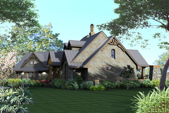 Exterior - Other Elevation 4 for Craftsman House Plan #120-175 - 3 bed, 2.5 bath