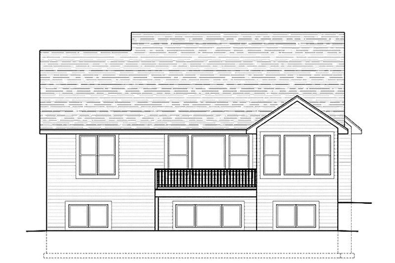 Dream House Plan - Exterior - Rear Elevation for Ranch House Plan #51-1078 - 3 bed, 2.5 bath
