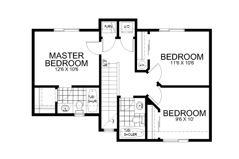 Dream House Plan - Floor Plan - Upper Floor for Modern House Plan #112-179 - 3 bed, 2.5 bath
