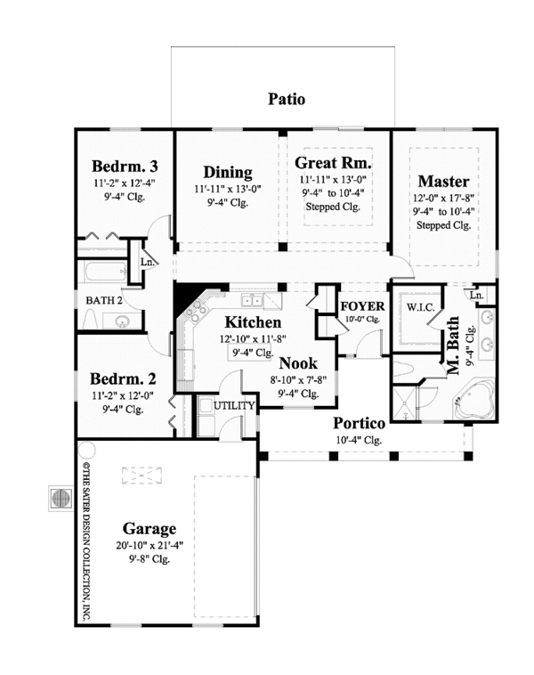 Home Plan - Country Floor Plan - Main Floor Plan #930-437