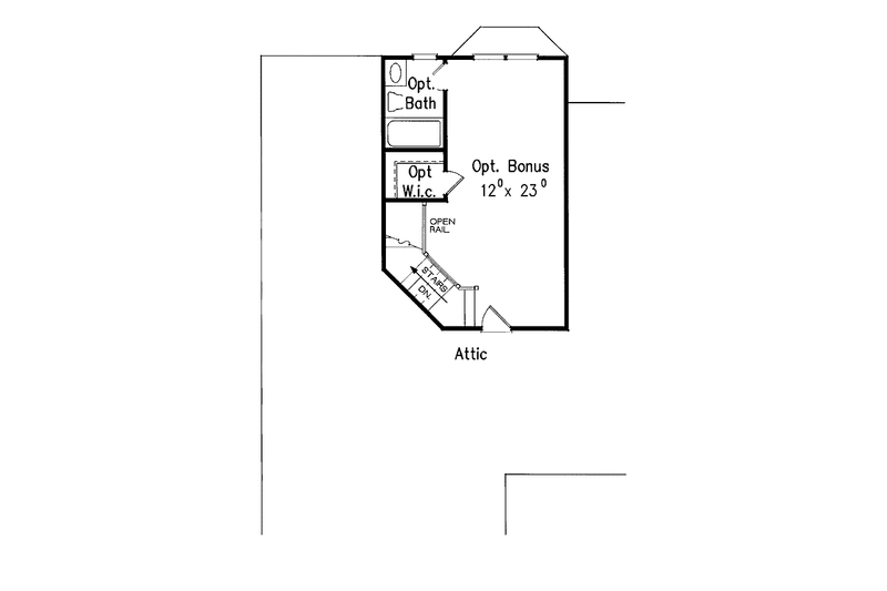 Home Plan - Floor Plan - Upper Floor for Country House Plan #927-721 - 3 bed, 2 bath