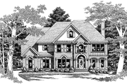 Colonial Style House Plan - 4 Beds 3.5 Baths 3047 Sq/Ft Plan #927-76 