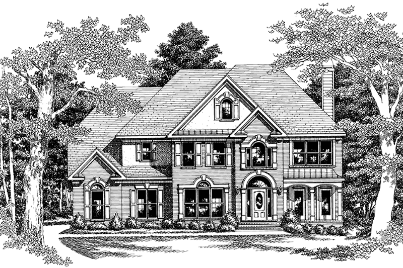 Home Plan - Exterior - Front Elevation 8 for Colonial House Plan #927-76 - 4 bed, 3.5 bath