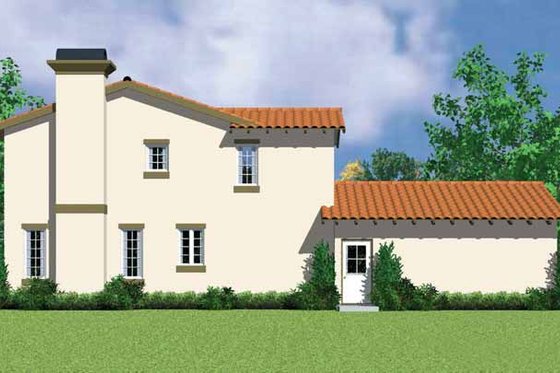 Exterior - Other Elevation 1 for Adobe / Southwestern House Plan #72-1133 - 3 bed, 2.5 bath