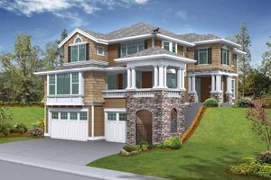 Craftsman Exterior - Front Elevation Plan #132-245