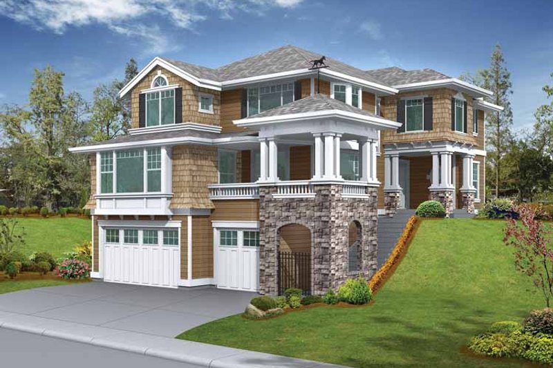 Home Plan - Craftsman Exterior - Front Elevation Plan #132-245